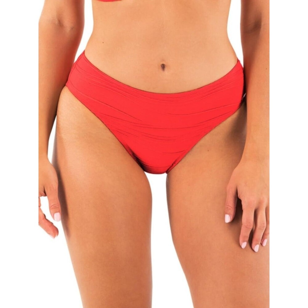 Fantasie Women's Bikini Brief LARGE Clementina Beach Waves Mid Rise Swim Bottom